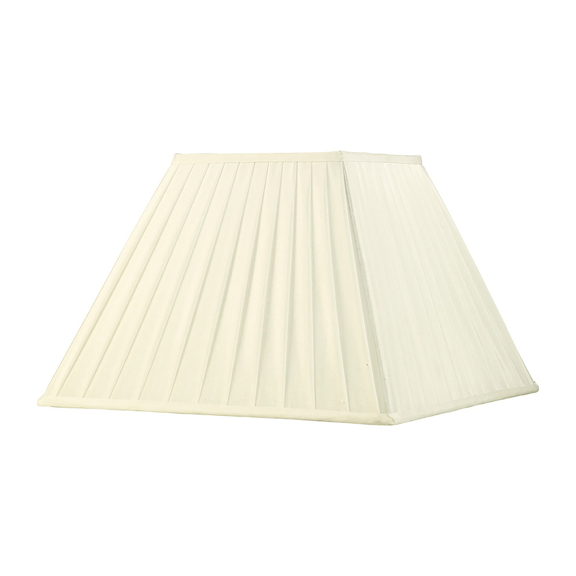 ILS20230  Leela 40cm Square Pleated Shade Ivory